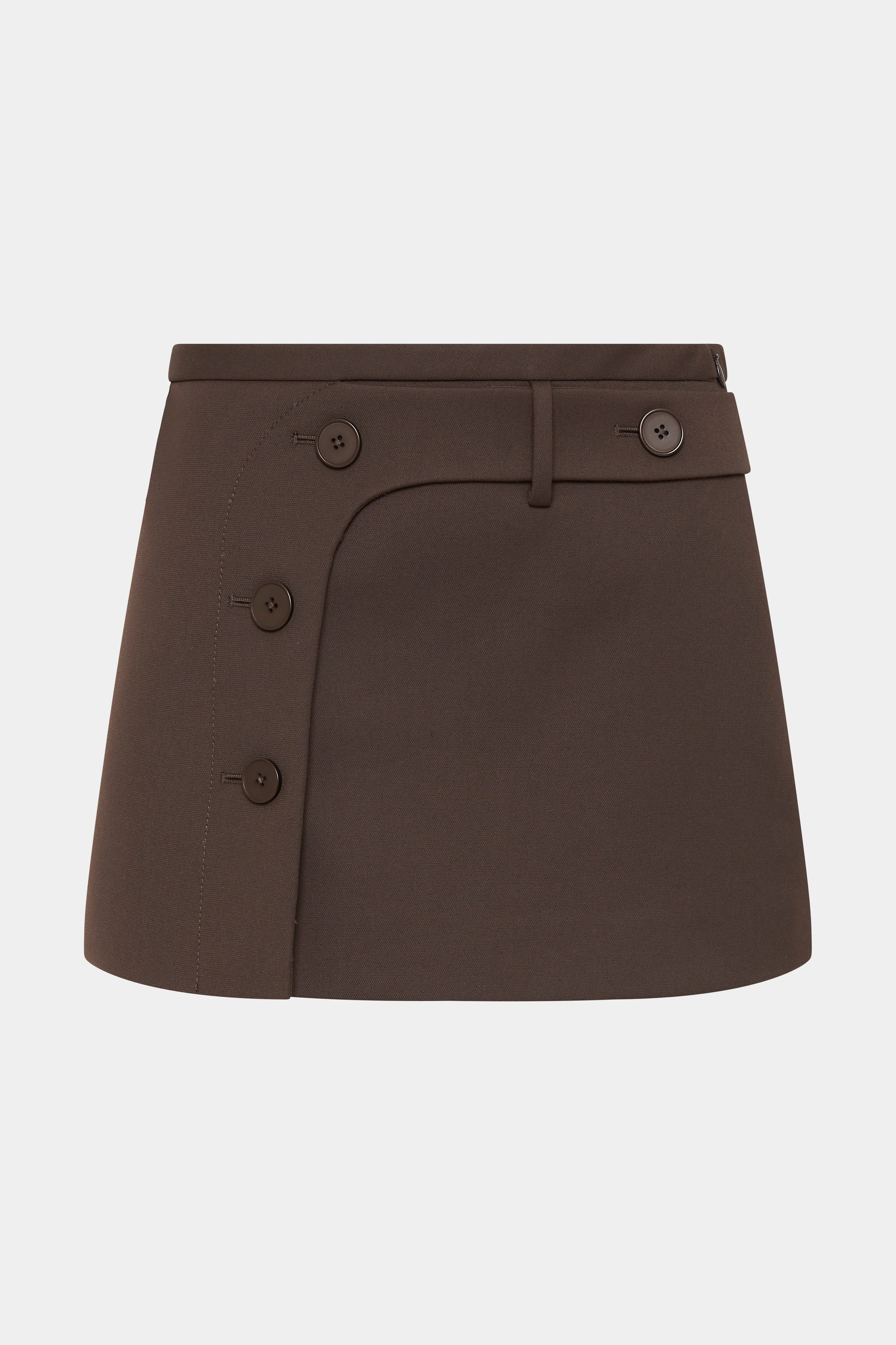 Sandrine Button Mini Skirt