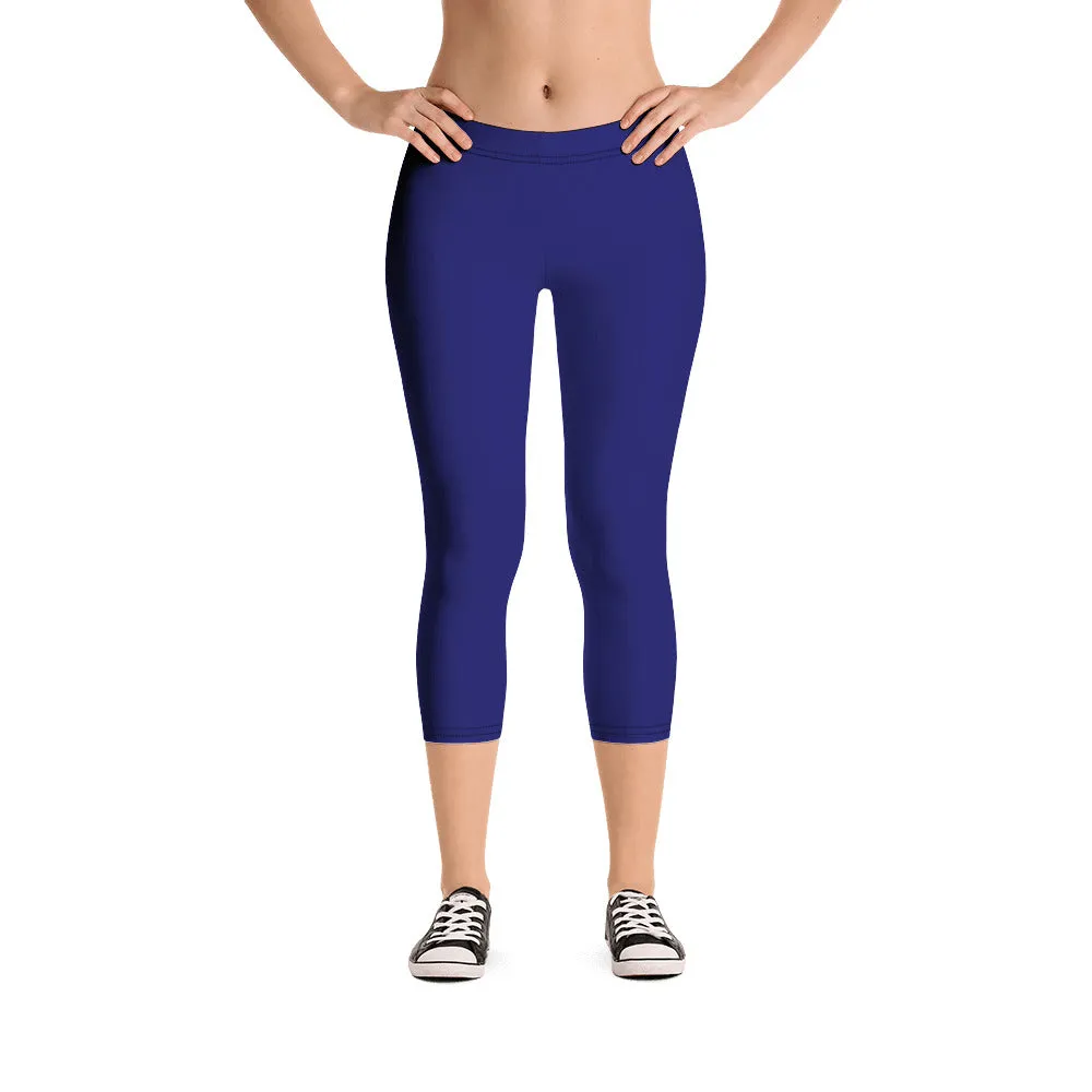 Savannahwood Navy Blue Capri Leggings