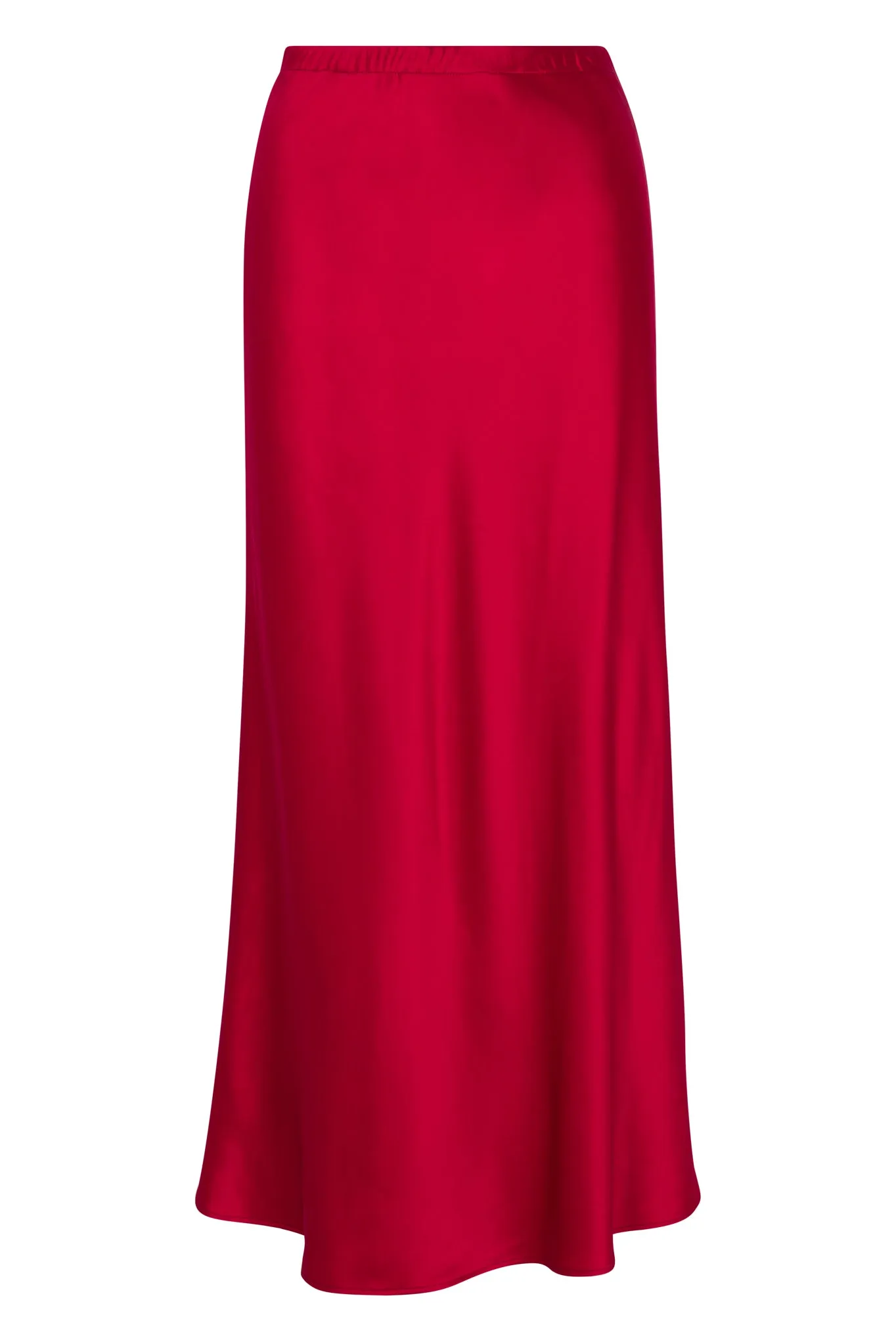 Scarlet Silk Bias Maxi Skirt