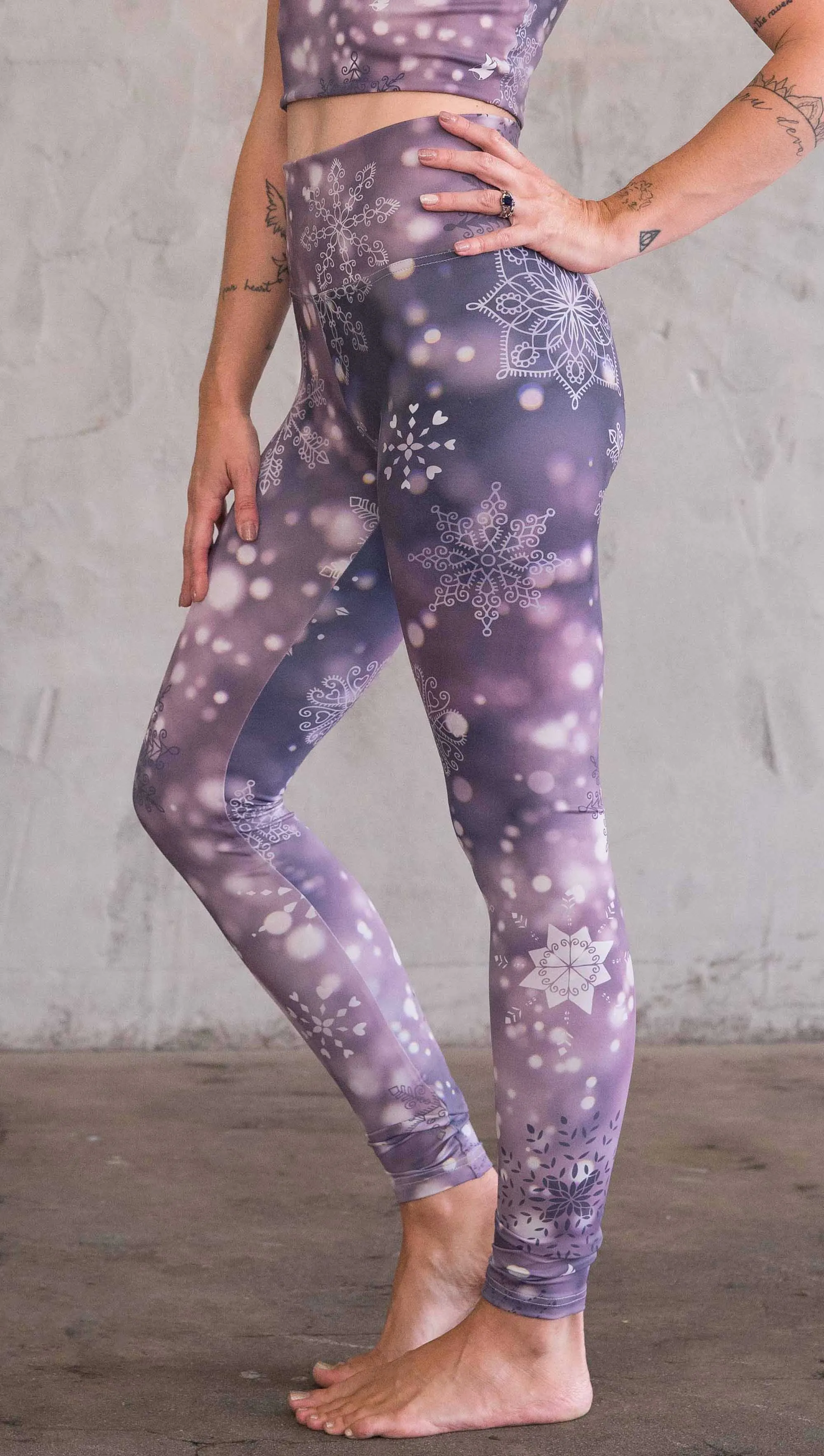 Snowflakes 2.0 - Athleisure Leggings - CUSTOM ORDER