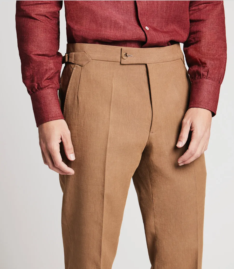 Tan Linen Trousers