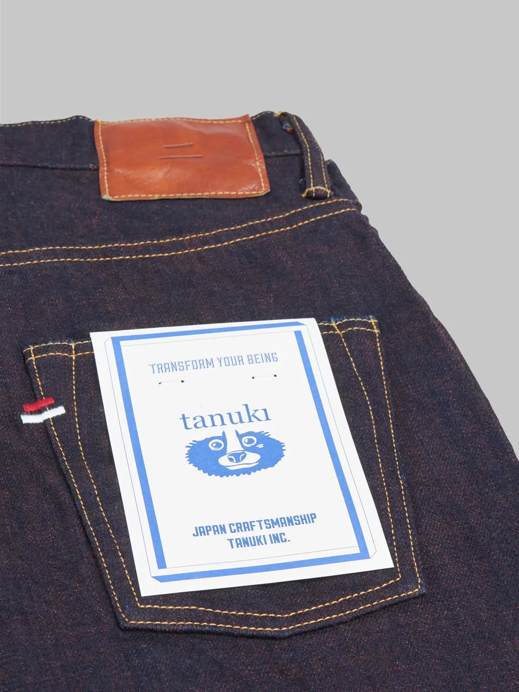 Tanuki KR "Kakishibu" 14.5oz Regular Straight Jeans