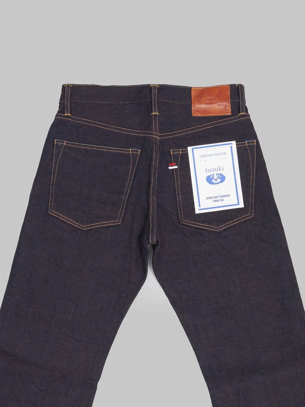 Tanuki KR "Kakishibu" 14.5oz Regular Straight Jeans