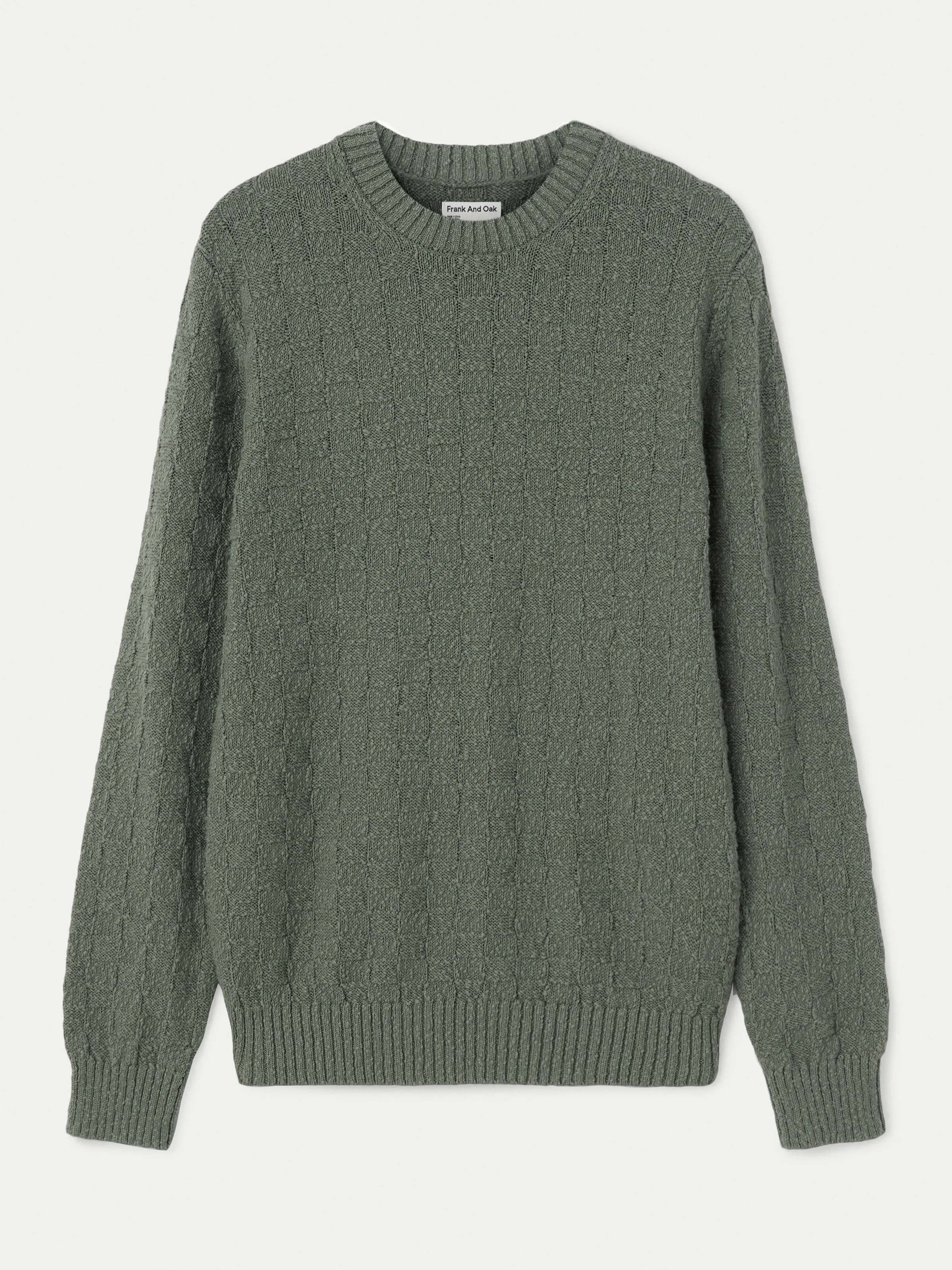 The Basketweave Sweater in Agave