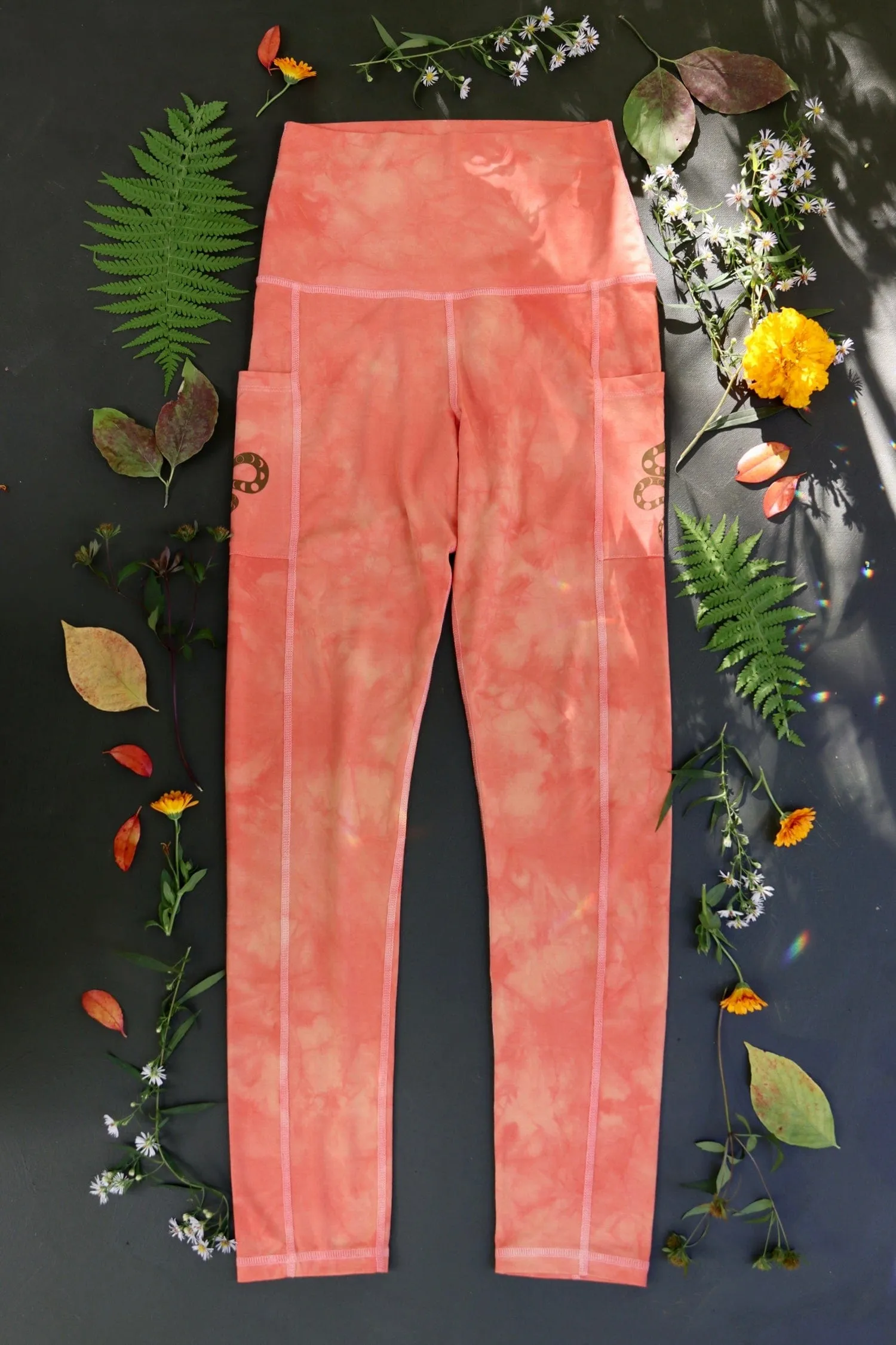 The Coral Awakening Yoga Leggings