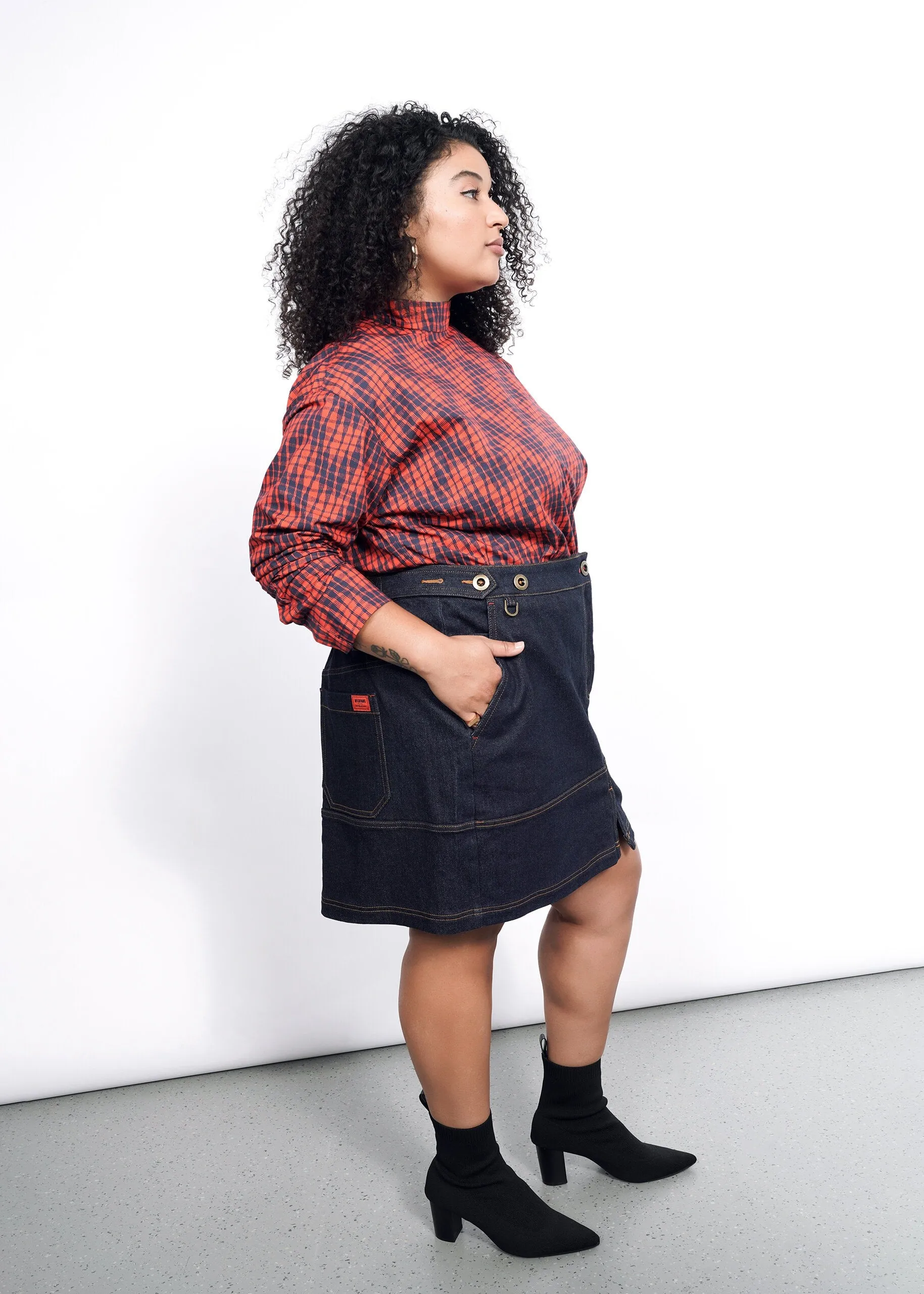 The Essential Denim Work Skirt