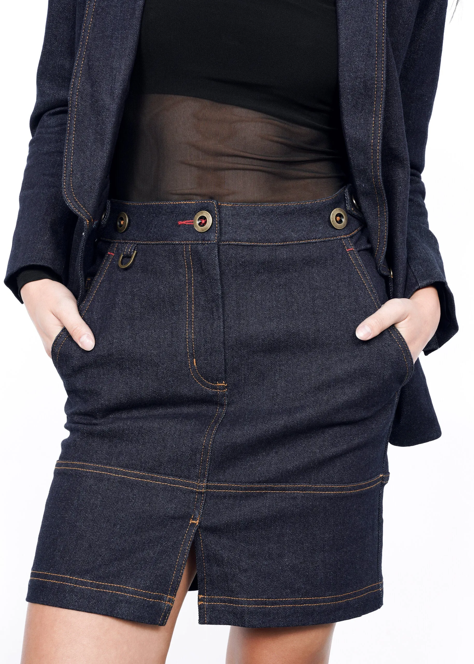 The Essential Denim Work Skirt