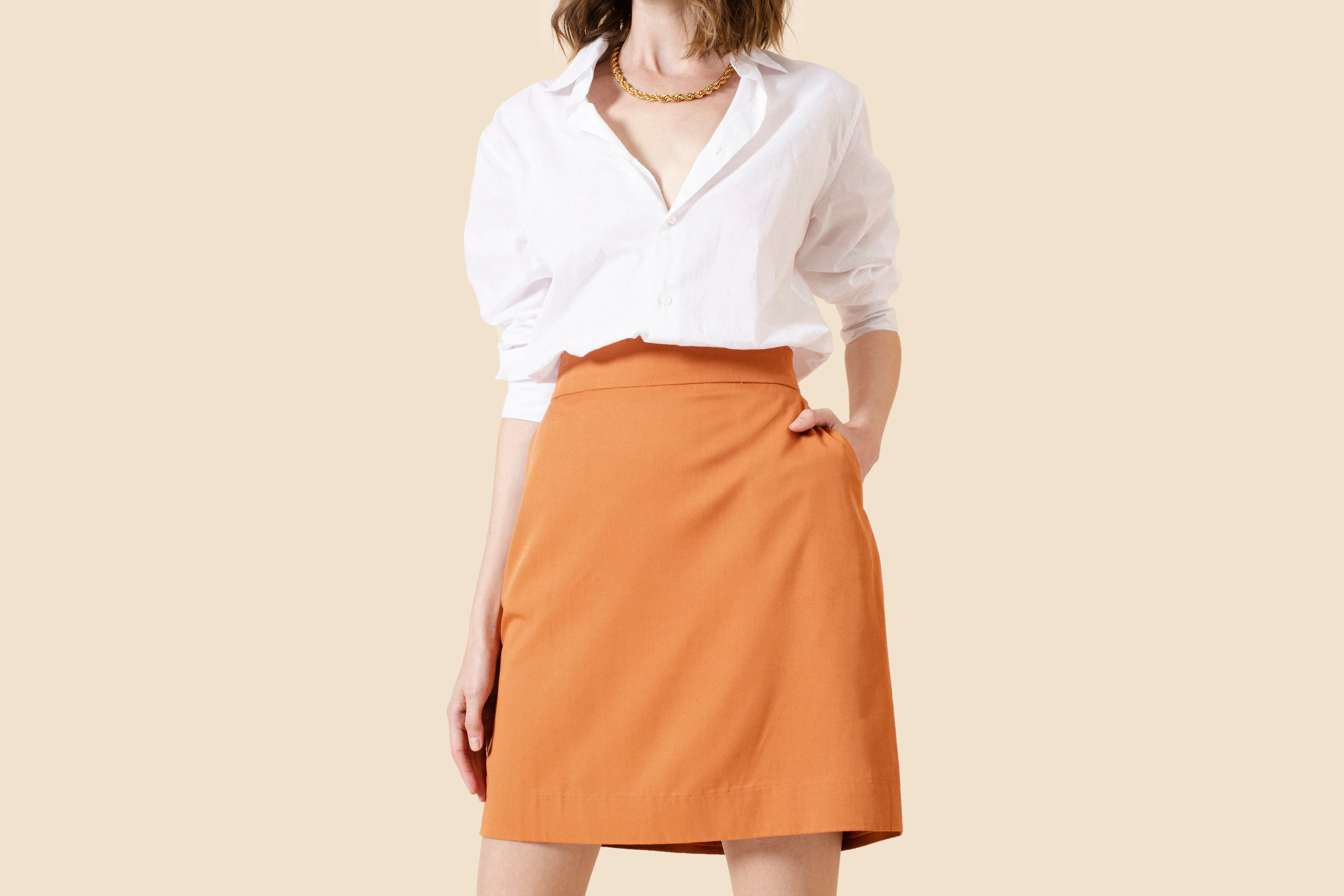 The Theo Mini Skirt - Rust