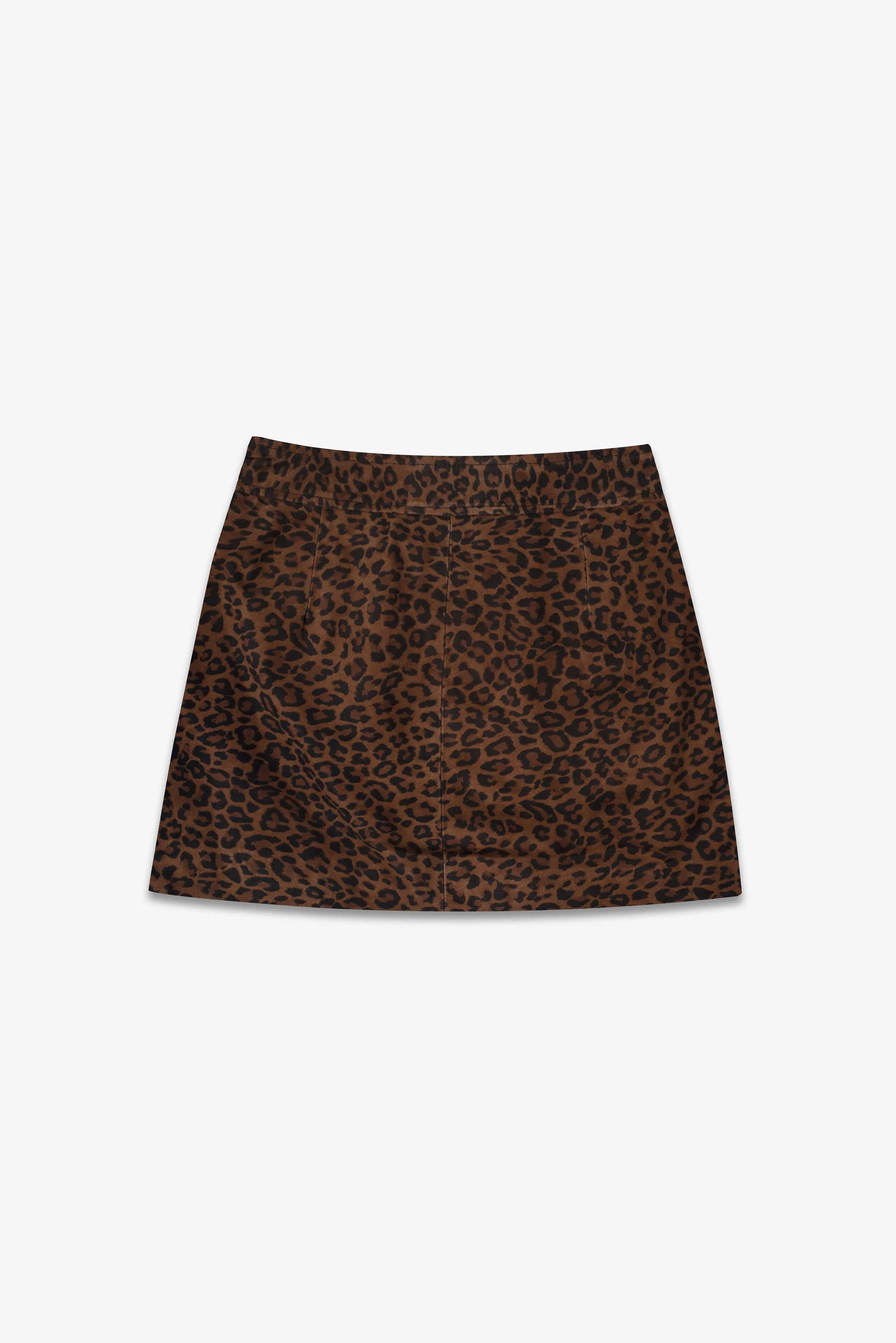 The Ultra Mini Skirt | Leopard Suede