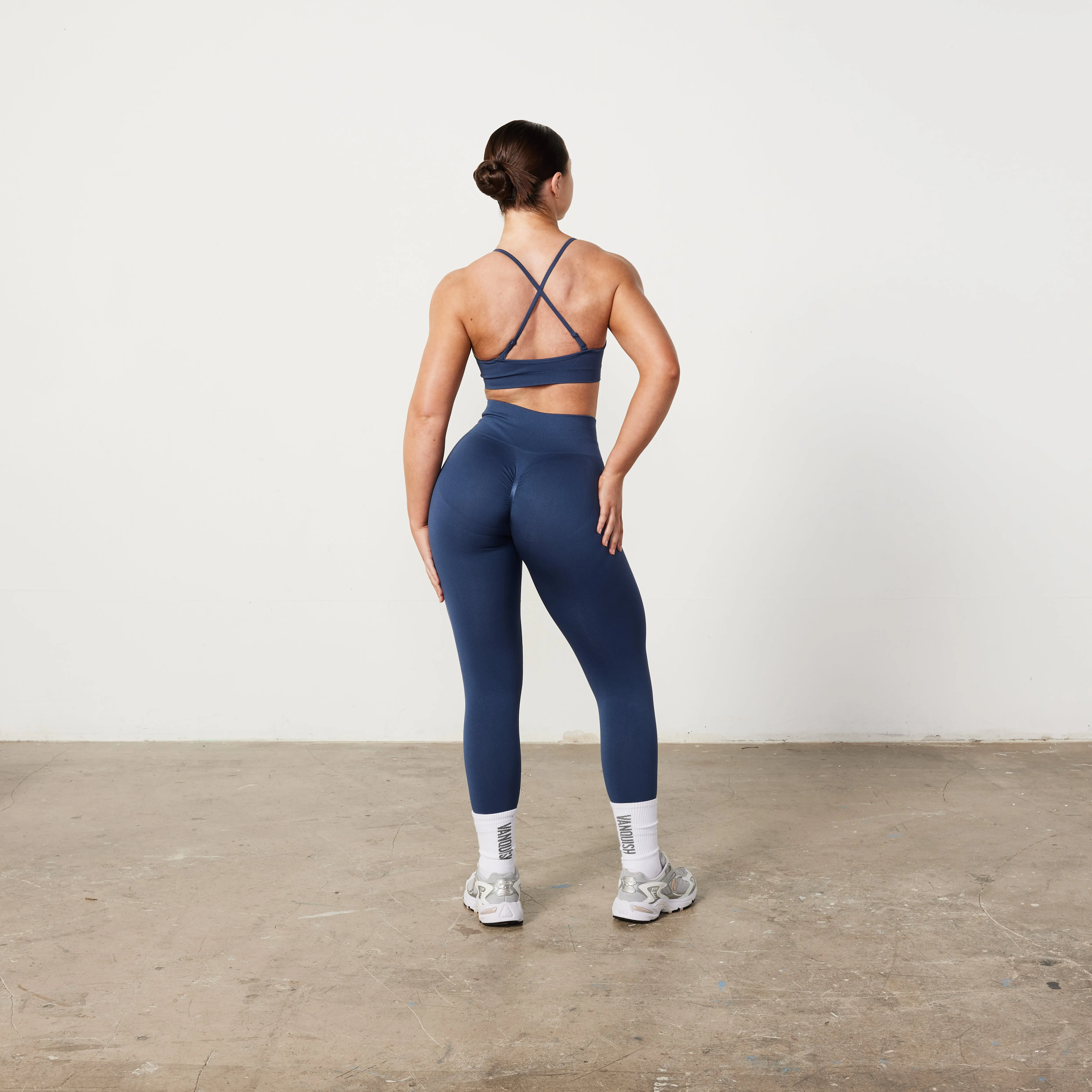 Vanquish Elevate Seamless Petite Denim Blue Leggings