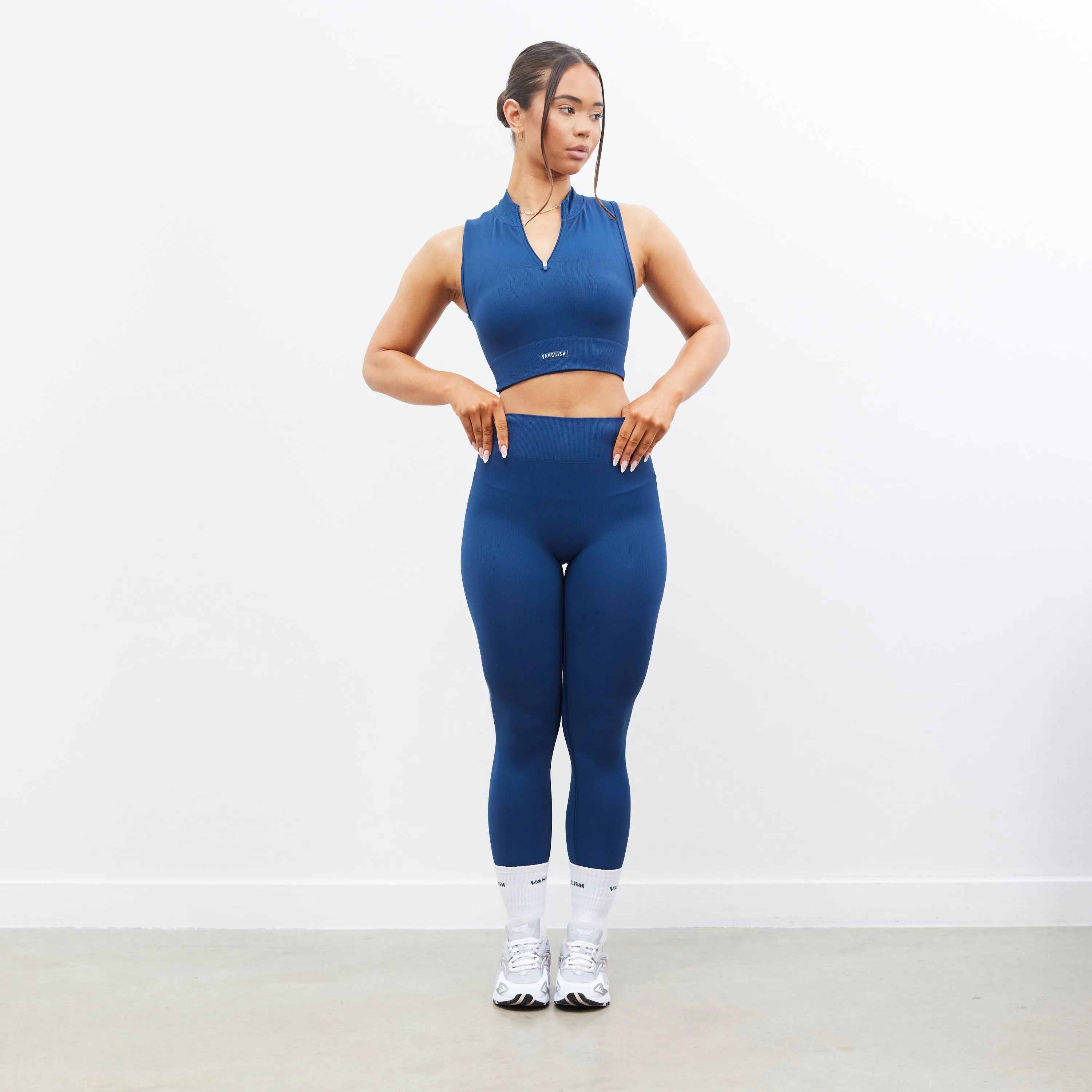 Vanquish Essential Midnight Blue Seamless Leggings