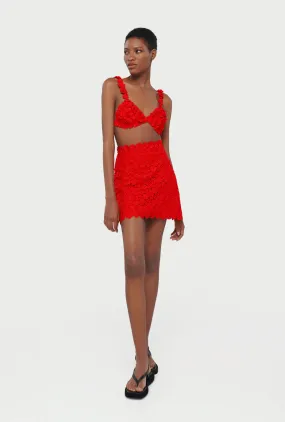 VERANO MINI SKIRT RADIANT RED