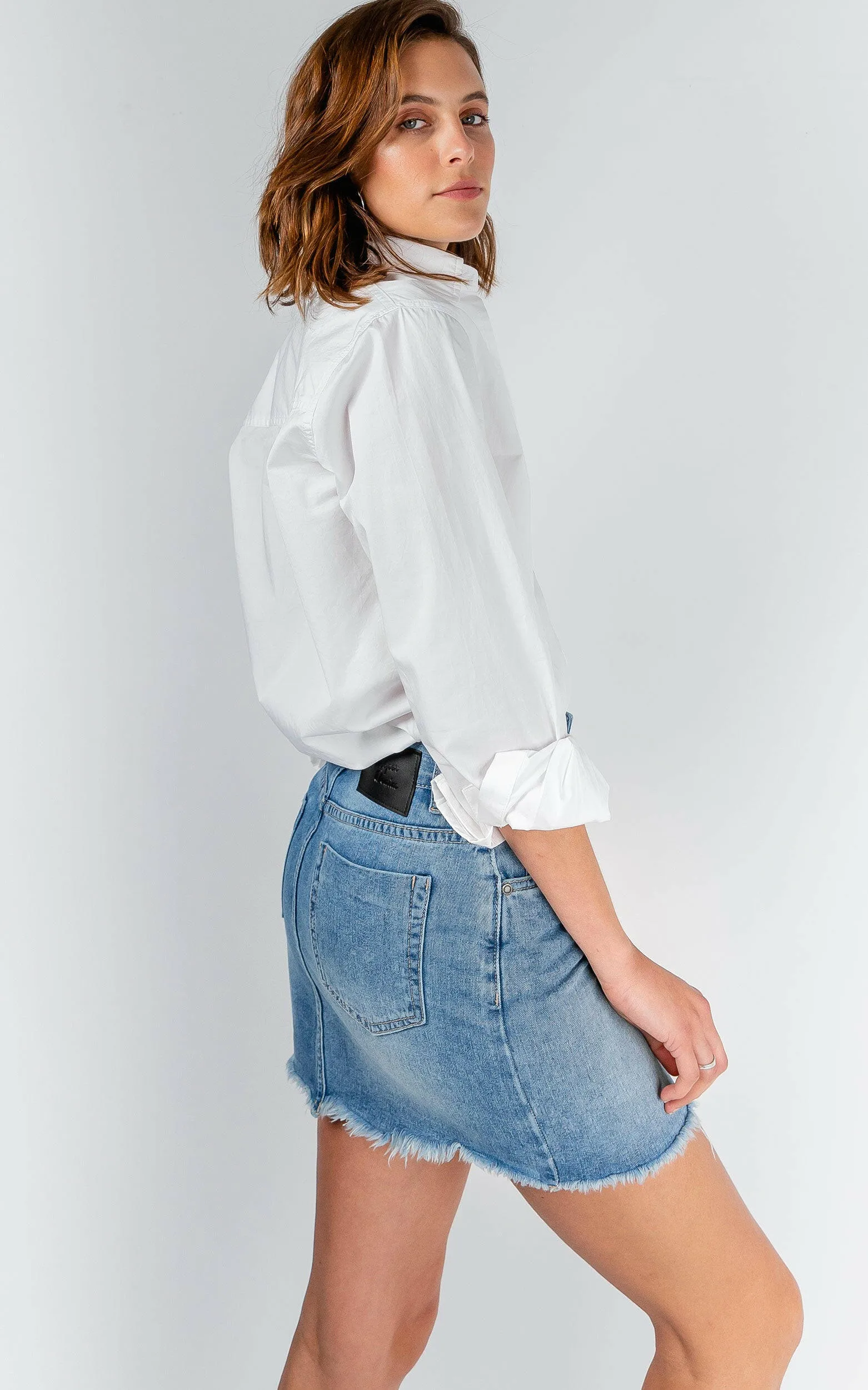 Vintage Cut Off Denim Skirt