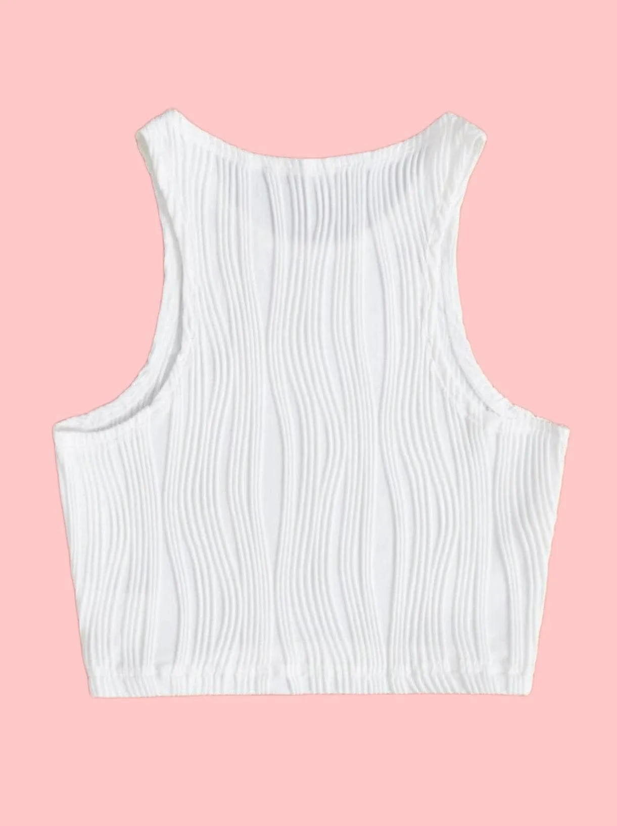 Women White Tank Top