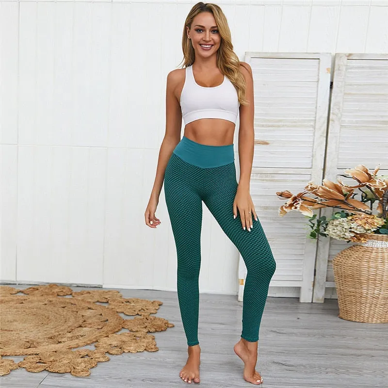 Women's High Waist Push Up Fitness Leggings