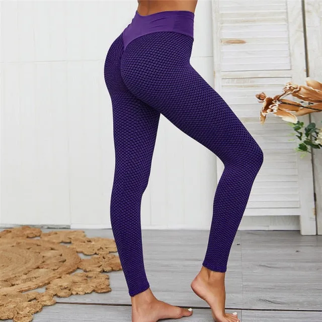 Women's High Waist Push Up Fitness Leggings