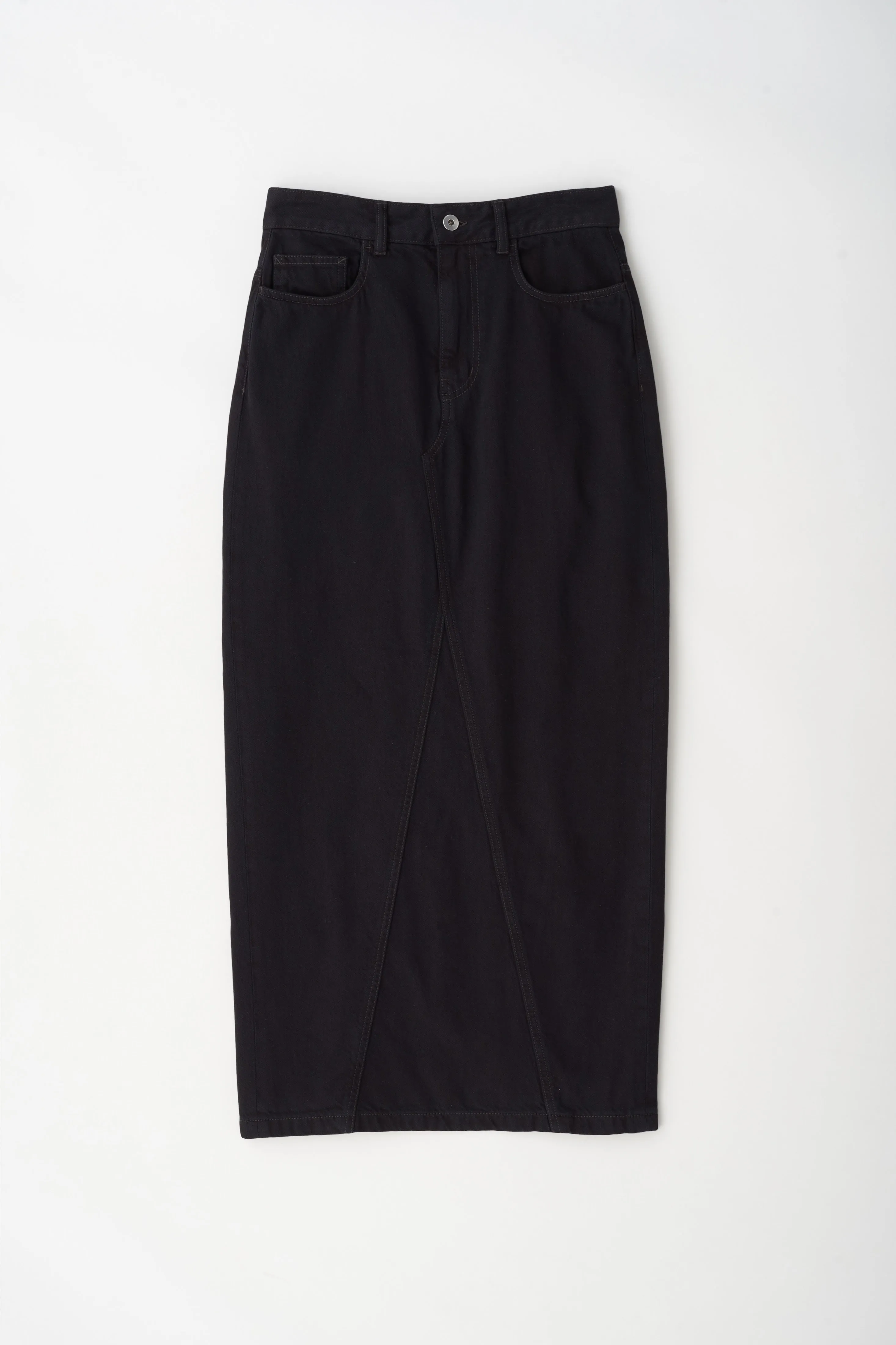 Women's Lily Denim Skirt in Washed Black